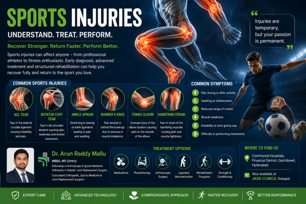 Sports Injury Specialist in Gachibowli - Dr. Arun Reddy Mallu
