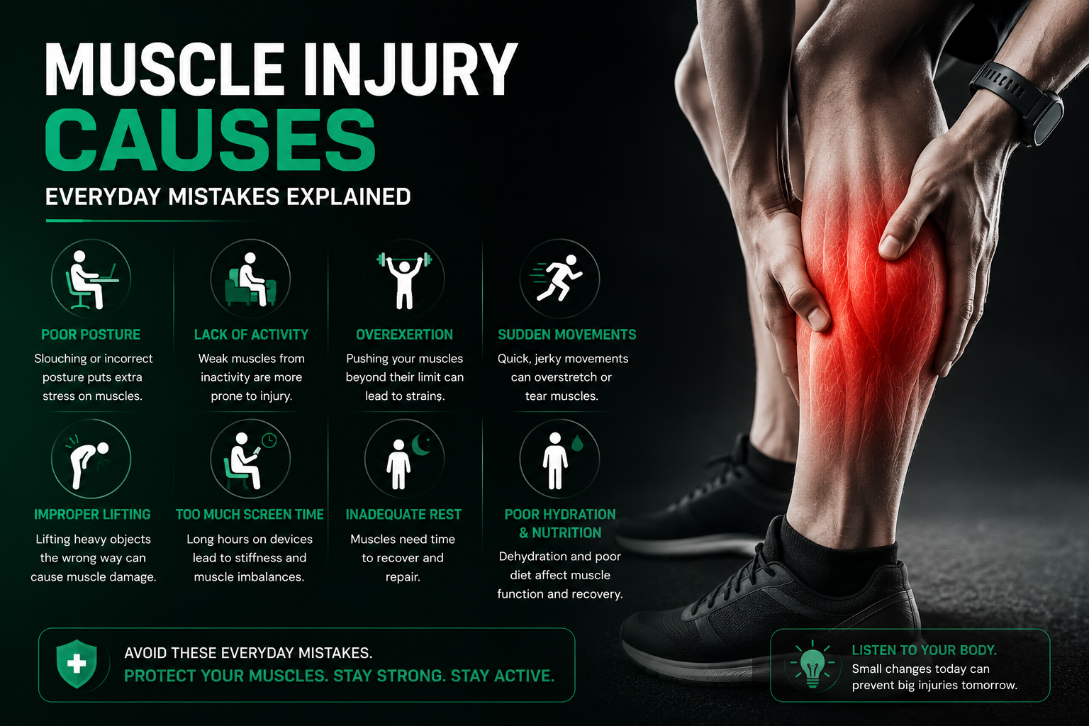 Muscle Injury Causes - Everyday Mistakes Explained